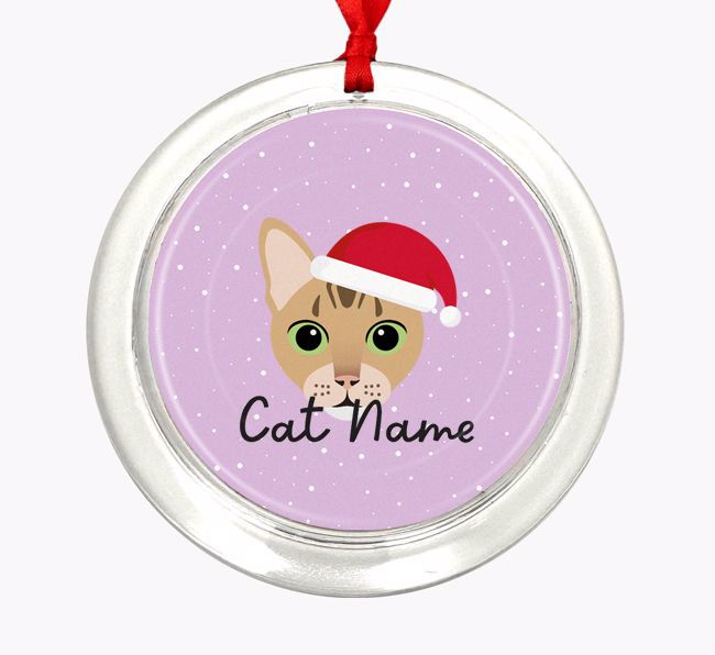 Snow: Personalized {breedCommonName} Christmas Decoration